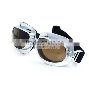 MOTORCYCLE Tea Lens EYEWEAR GLASSES for STEAMPUNK HALF HELMET FLIGHT AVIATOR thumbnail-4
