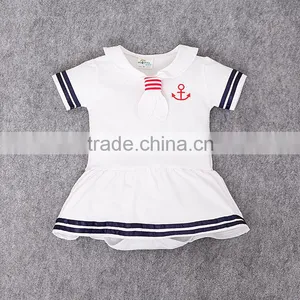 New Arrive Good Quality Orange Sailor Suit Lovely Cotton Girls and Boys Baby Clothes Wholesale Price thumbnail-3