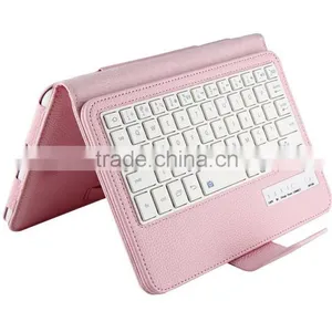 Litchi Pattern All-in-one Bluetooth Keyboard for Samsung TABA 8.0inch T350/T351-SA1035 thumbnail-2