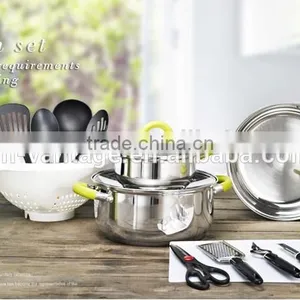 Swiss Home Travel Camping Royal 24pcs Stainless Steel Cookware Cutlery Set thumbnail-3