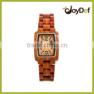 Elegance Fashion Watches Bamboo Wood Watch Red 100% Natural and Original Watch Box thumbnail-5