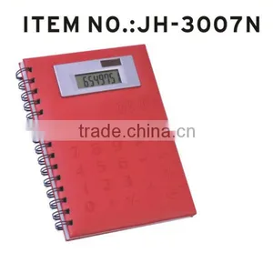 Wholesale pu Leather Solar Calculator With Notebooks thumbnail-1