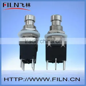 Black Color Dpdt Pedal Switch 6 Pin on on Type thumbnail-1
