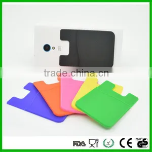 Fashion Silicone Holder Sticker Smart Wallet Mobile Phone Bags & Cases thumbnail-4