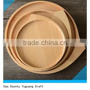Engraving Wooden Plates Set of 3 Pieces Varnished Wooden Plates thumbnail-1