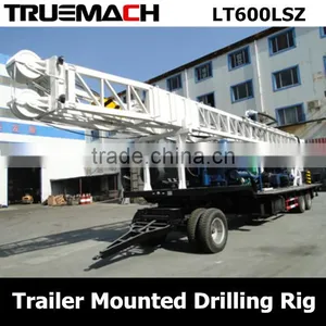 600m Depth Trailer Mounted Drilling Rig thumbnail-1