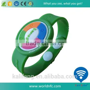 Cheap New Products Passive RFID Soft PVC Wristband thumbnail-1
