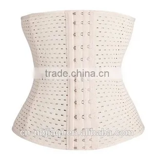 Women's Latex Underbust Corset Waist Training Cincher 4 Steel Boned thumbnail-3
