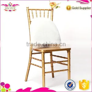 Qingdao SinoFur Classical Wholesale Golden Wood Tiffany Chair thumbnail-3