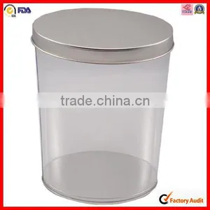 Food Packing Factory Round Transparent Tin Pvc Bucket thumbnail-1