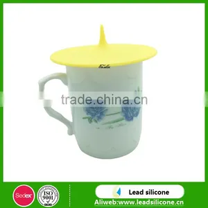 FDA LFGB Certification Cone-shape Silicone Cup Lid Silicone Cup Cover Coffee Cup Lid thumbnail-1