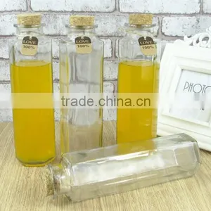 350ml Glass Bottle With Cork Lid thumbnail-1