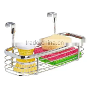 Metal Storage Organizer Basket Over the Cabinet Door Storage Basket thumbnail-3