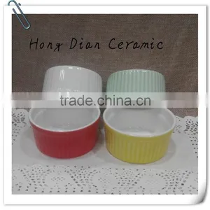 Ceramic Tableware White Porcelain Ramekin,Factory Direct Wholesale RAMEKIN W/STRAIGHT WAVY thumbnail-3