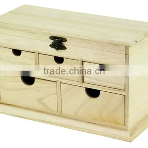 Fashional Pine Wooden Jewely Box For Women thumbnail-2
