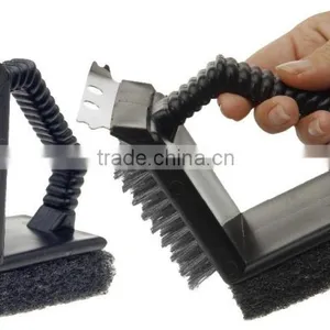 BBQ Foam and Bbq Stainless Steel Bbq Cleaning Brush thumbnail-6