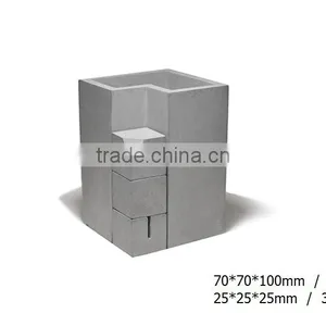 Multi-function Concrete Phone or Pen Holder for Office Organizer thumbnail-3