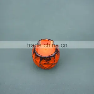 Home Decorative Table Top Elegant Orange Ceramic Candle Holder,Ceramic Tealight Candle Holders thumbnail-2
