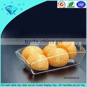 2015 Pop Desk Top Glass Acrylic Cake Display Tray Acrylic Fruit Tray thumbnail-3