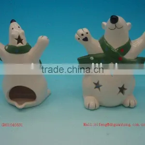 Bear Ceramic Candle Holder thumbnail-1