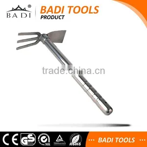 High Grade Stainless Steel Double Use Small Garden Hoe and Rake thumbnail-1