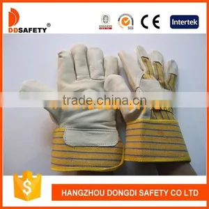 DDSAFETY Wholesale Hot Sale Leather Safety Gloves Luvas De Couro thumbnail-1