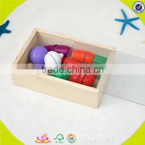 оптовая продажа деревянных игрушек в виде овощей и фруктов для детей, веселые деревянные игрушки в виде овощей и фруктов для детей W10B115 thumbnail-3