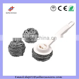 Kitchen Magic Cleaning Spiral Scourer Ball Swith Handle Scrubber thumbnail-1