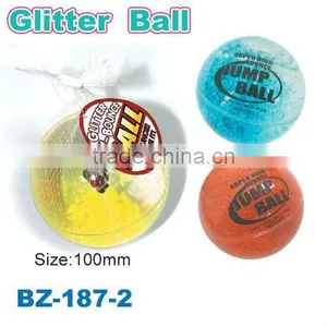 TPU Christmas Glitter Bouncing Ball With Snowman thumbnail-1