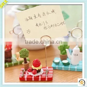 2015 Newest Cake Fashion Memo Holder Clip Custom Made Plastic Memo Clips thumbnail-1