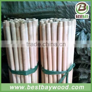 Wooden Broom Handle With Thread Wooden Broom Stick in Brush Wooden Garden Tools thumbnail-5