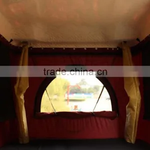 White Fiberglass Shell Hard Roof Top Tent for USA Marketing thumbnail-5