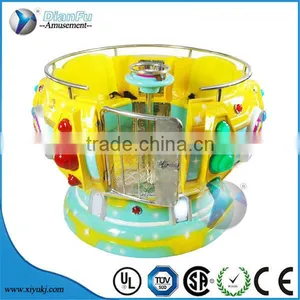 Kiddie Disco Classic go Round Kiddie Rides Coin Operated Promotion Funny Rotate Ridding Colorful Disco Game Machine thumbnail-6