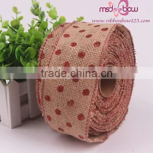 Christmas Decorative Burlap Ribbon Roll thumbnail-6