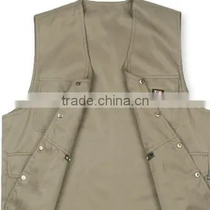 Men's Reversible Clothing Casual Outdoor Fishing Vest Multi-pocket Men V-neck Cotton Vest Brand thumbnail-1