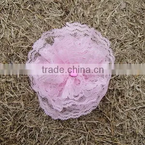2015 Exquisite Workmanship Non-fading Wholesale Fancy Chiffon Lace Flowers thumbnail-2