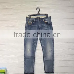 GZY Fashion Wash Denim Jeans Men Maternity Jeans Pant and Shirt thumbnail-5