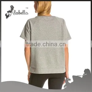 Womens Running and Sport Clothing Wholesale Custom Made Yoga T-shirt thumbnail-2