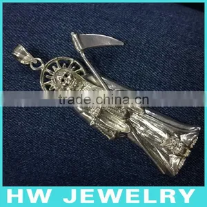 Final Destination, Death Pendant. Sterling Silver Jewelr Pendant. thumbnail-2