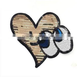 Fashion Design Bling Reversible Sequin Designs Embroidery Patch for Garment thumbnail-4