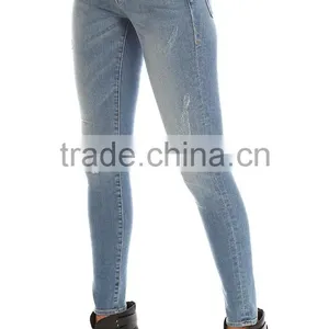 2016 Name Brand Ripped Girl Jeans for Custom With Your Logo thumbnail-5