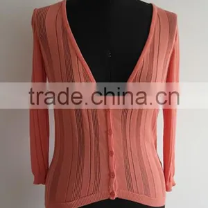 Fashion Ladies 3/4 Sleeve Cardigan Sweater for Summer thumbnail-1