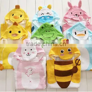100% Cotton Poncho Hooded Beach Towel thumbnail-1