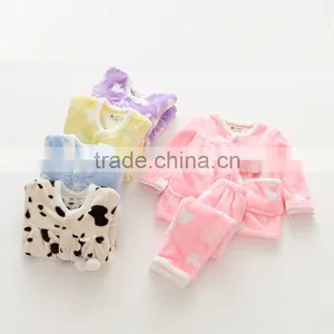 Autumn New Style Sweet Flannel Soft Wholesale Girl Pajamas thumbnail-1