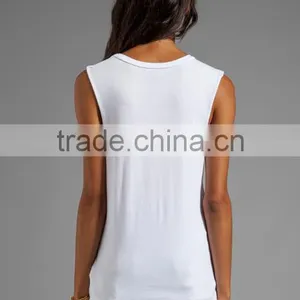 Loose Plain Watercolor Tank Top thumbnail-3