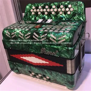 Parrot 34 Button 12 Bass Diatonic Accordion With Case And Straps thumbnail-1
