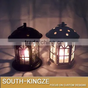 Black/White Iron Menorah/Candle Holder thumbnail-2