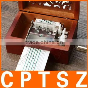 15 Sound Hand Paper Tape And Music Box Retro Wood/Wooden Music Box/Engraved Music Box thumbnail-4