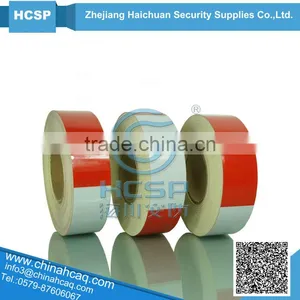 White and Red Colored Acrylic Type Reflective Film Tape thumbnail-1