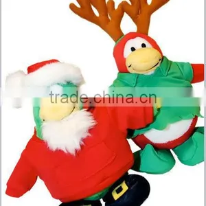 Promotion Christmas Santa Claus Deer Stuffed Plush Doll thumbnail-1